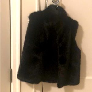 Faux fur vest